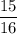 \dfrac{15}{16}