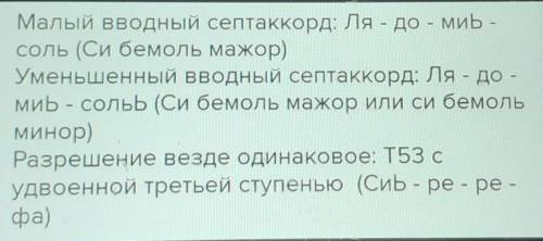 Постройте 4 вида септаккордов от звука «ля»