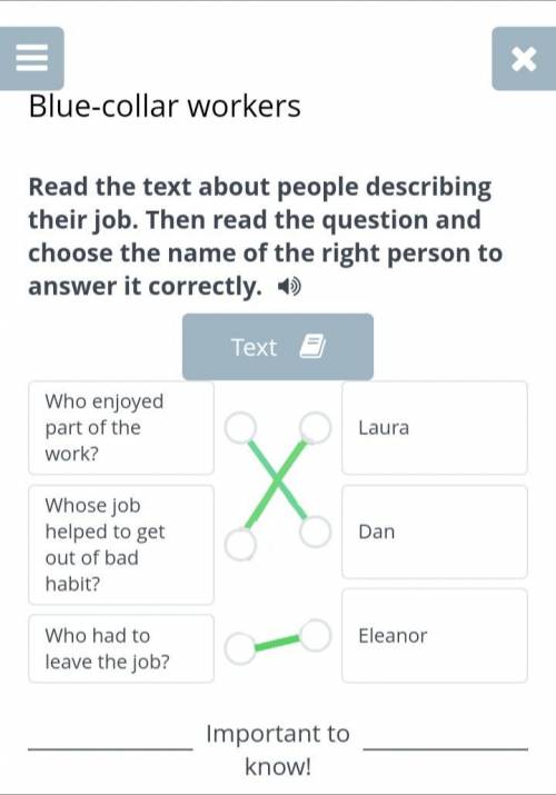 Read the text about people describing their job. Then read the question and choose thename of the ri