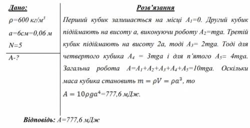 гаючи за тим, як молодший брат будує з дерев’яних кубиків башту, Назар вирішив обчислити, яку роботу