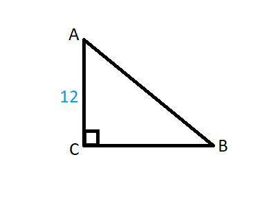 задание по геометрии. Прямо сейчас. Задача Катет прямокутного трикутника дорiвнює 12 см, а синус про