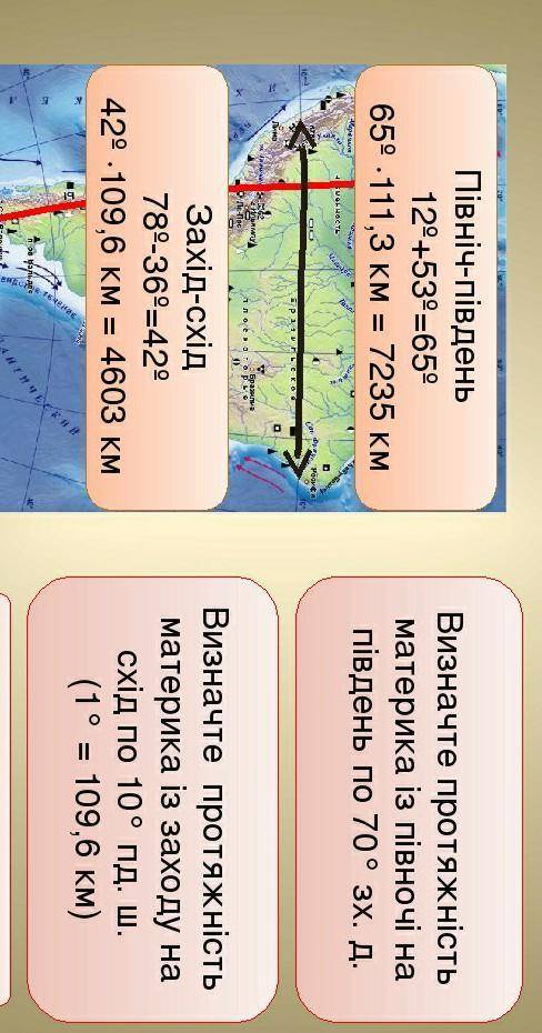 дам ♡, 5☆ и лучший ответ! Визначити протяжність Південної Америки вздовж 50° зх. д.