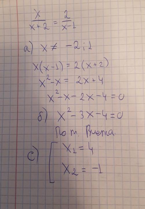 Дано уравнение: x+2 x-1 a) Укажите область допустимых значений переменной в уравнении; b) Приведите