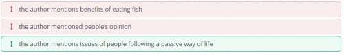 Sort the information into the order that it appeared in the text. •Text1 the author mentions benefit