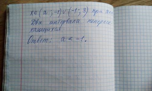 Найдите все значения параметра a, при каждом из которых решением неравенства: является объединение