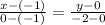 \frac{x-(-1)}{0-(-1)} =\frac{y-0}{-2-0}