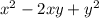 x^{2} -2xy+y^2