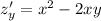 z'_y=x^2-2xy