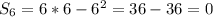 S_{6}=6*6-6^{2}=36-36=0