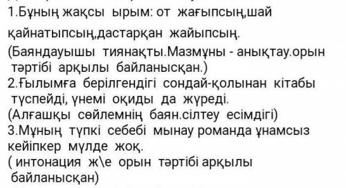 5. Түсіндірмелі салалас құрмалас сөйлемдердің тыныс белгілерін қойып, себебін түсіндіріңдер.Бұл труб