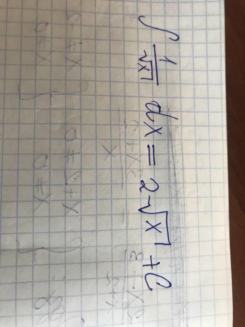 Найти первообразную f(х)=1/√x (0;+∞)