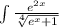 \int\limits \frac{ {e}^{2x} }{ \sqrt[4]{ {e}^{x} + 1} } \\