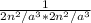 \frac{1}{2n^2/a^3 * 2n^2/a^3}