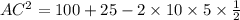 AC^2=100+25-2\times10\times5\times{1\over2}