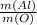 \frac{m(Al)}{m(O)}