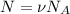 N = \nu N_{A}