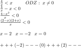 \frac{4}{x}