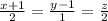 \frac{x+1}{2} =\frac{y-1}{1} =\frac{z}{2}