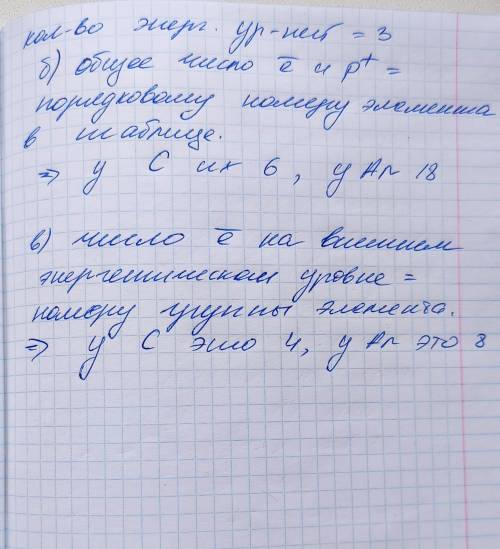 Заполните таблицу. Определите элемент и его количество электронов на внешнем энергетическом уровне (