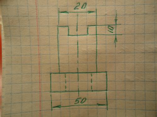 Построить третий вид детали по наглядному изображению (вид слева). Инженерная графика. Выручайте. Ну
