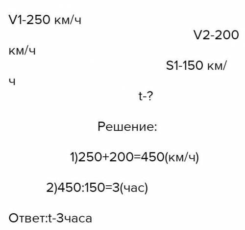 Рассмотри схему. составь задачу. реши её v1=16км/ч v2=25 км/ч s1 s2 s= ? км t=4 ч даю 10 б​