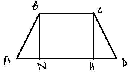 Знайдіть висоту рівнобічної трапеції у якій основи дорівнюють 5м і 11м а бокова 4м​