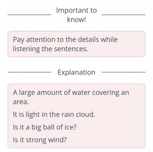 Weather. Lesson 4 Listen and put the words in order. :)The audio:: )The audio: )A amountlight cloud.