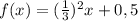 f(x)=(\frac{1}{3} )^2x+0,5