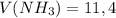 V(NH_{3} )=11,4