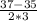 \frac{37-35 }{2*3}