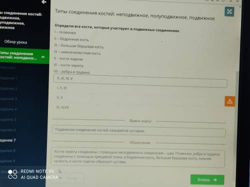 Определи все кости, которые участвуют в подвижных соединениях