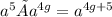 a^5 × a^{4g}=a^{4g+5}