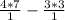 \frac{4 * 7}{1} - \frac{3 * 3}{1}\\