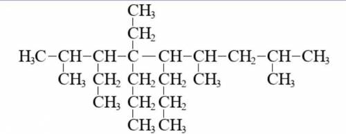Составить формулу вещества: 2,6,8 - триметил - 3,4 - диэтил - 4,5-дипропилнонан