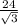 \frac{24}{\sqrt{3} }