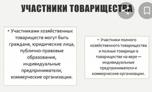 В виде таблицы указать различия следующих организационно-правовых форм: хозяйственное товарищество,