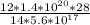 \frac{12*1.4*10^{20}*28 } {14*5.6*10^{17}}