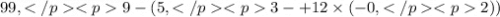 99, 9 - (5, 3 - + 12 \times ( - 0, 2))