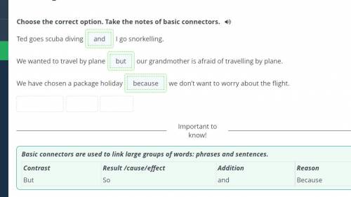 Ted goes scuba diving © 1go snorkelling. We wanted to travel by plane •ourgrandmother is afraid of t