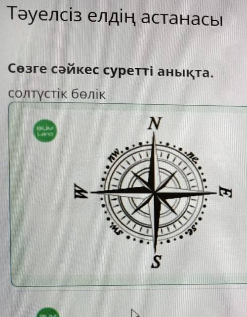 Сөзге сәйкес суретті анықтасолтүстік бөлік​