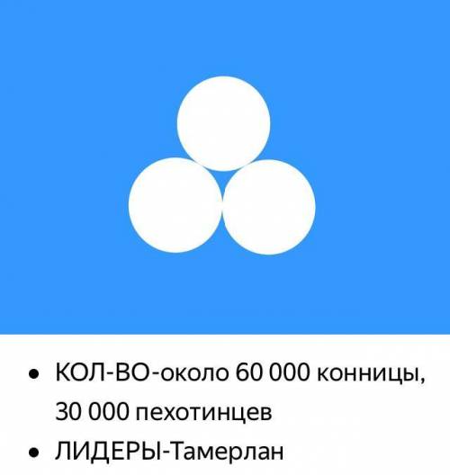 составьте рассказ о борьбе Амира Тимура за независимость второй Найдите Что обозначает три круга на