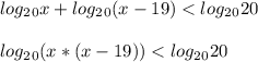 log_2_0x+log_2_0(x-19)