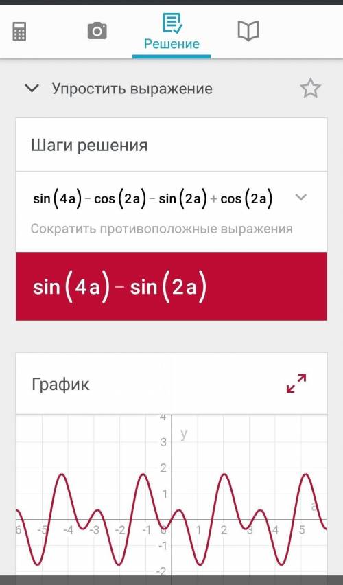 sin4a, если sin2a+cos2a=1/3 ​