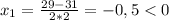 x_1=\frac{29-31}{2*2}=-0,5