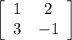 \left[\begin{array}{cc}1&2\\3&-1\end{array}\right]