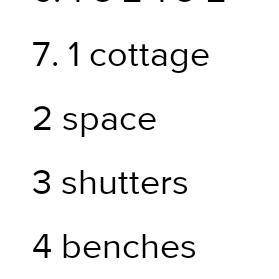 complete the sentences. »27My parents bought a lovelyfor my grandparents in the village. It is not v