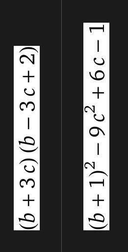 Упростить выражение: (b+3c)2 + (b+3c)(b-3c) варианты ответа:1) 2b² + 6bc2) 2b² + 9c²3) 2b² + 6c - 9c