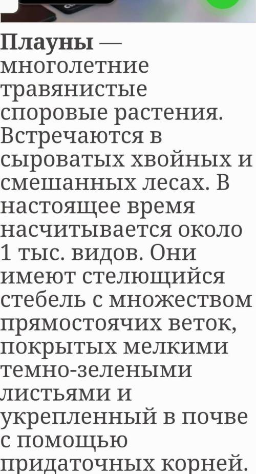 нужен доклад про хващи или плауны​