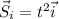 \vec{S}_i = t^2 \vec{i}