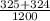 \frac{325+324}{1200}